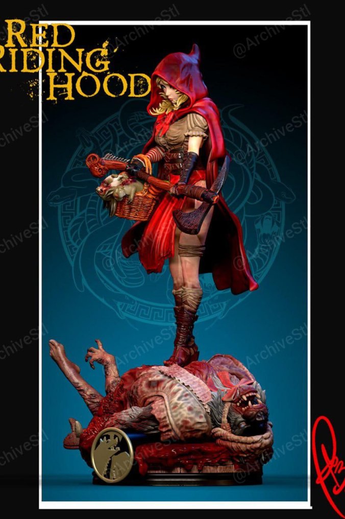 小红帽Little Red Riding Hood 3D打印图纸